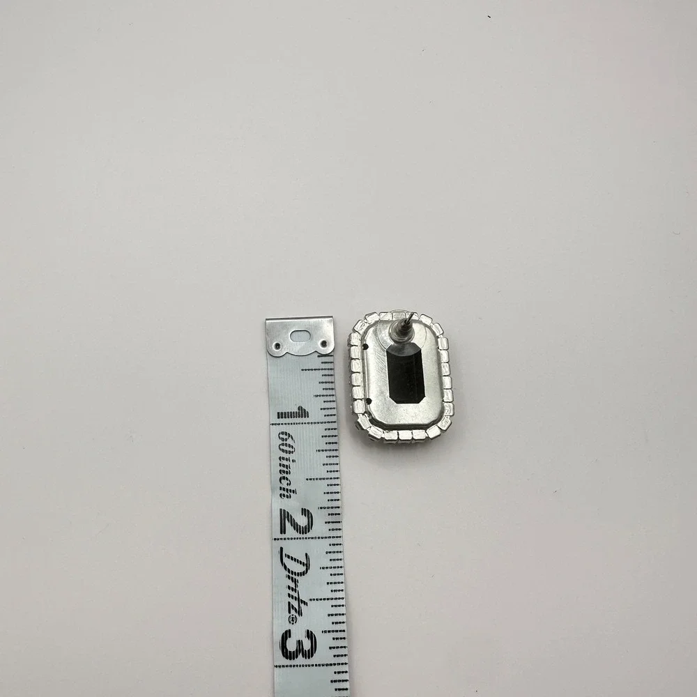 Vintage 90s Silver Tone Black Onyx Clear Rhinestone Stud Earrings Jewelry